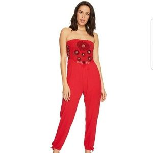 New Red Free People Jumpsuit / Romper / Jumper